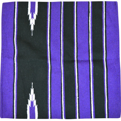 Tapis Westride Navajo coton/acrylique Violet / noir / blanc