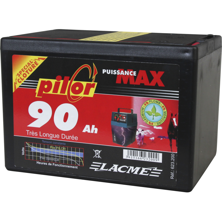 Pile Pilor 9v 90Ah Lacmé