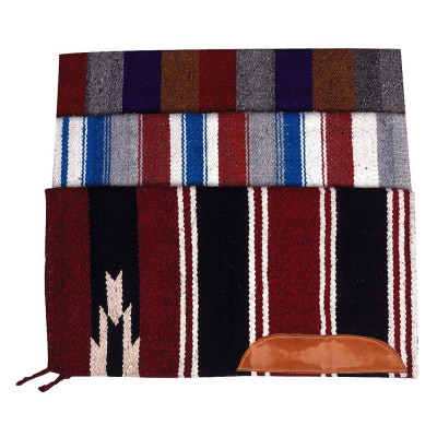 Tapis Navajo coton tissé cuir