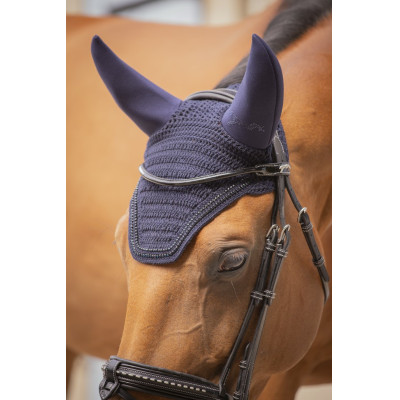 Bonnet pour chevaux Pénélope Soundless Strass Marine