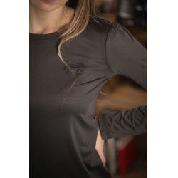T-Shirt Pénélope Techty Manches longues Gris foncé