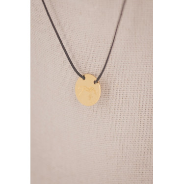 Collier Adelya Pénélope corde noir Collier Adelya Pénélope corde noir