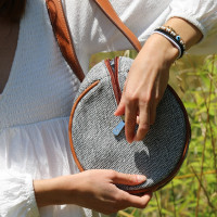 Sac Pénélope Nina Bowl gris petit modèle Sac Pénélope Nina Bowl gris petit modèle