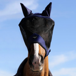 Masque anti-mouches Bucas Buzz-Off Pro Bleu marine / noir Masque anti-mouches Bucas Buzz-Off Pro Bleu marine / noir