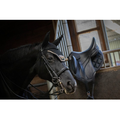 Bride de dressage vernie Jump'In week Noir