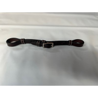 Gourmette cuir Jump'In pour hackamore Havane Marron Gourmette cuir Jump'In pour hackamore Havane Marron