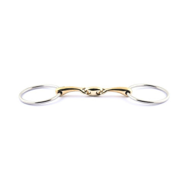 Mors 2 anneaux 70 mm Jump'In double brisure Mors 2 anneaux 70 mm Jump'In double brisure