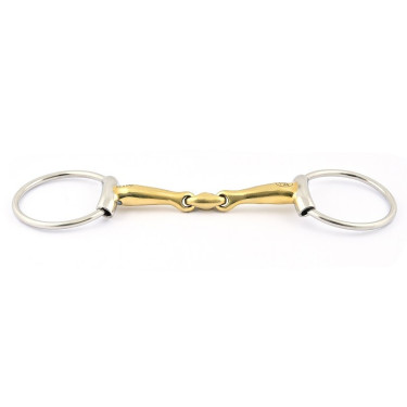 Mors 2 anneaux 70 mm Jump'In tube double brisure Mors 2 anneaux 70 mm Jump'In tube double brisure