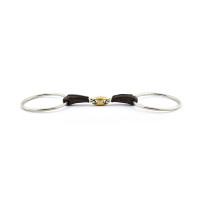 Mors Jump'In grands anneaux double brisure recouvert de cuir