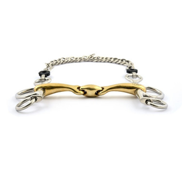 Mors Pelham Jump'In petites branches double brisure Mors Pelham Jump'In petites branches double brisure