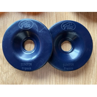 Rondelles de Mors caoutchouc Jump'In naturel Marine Bleu marine