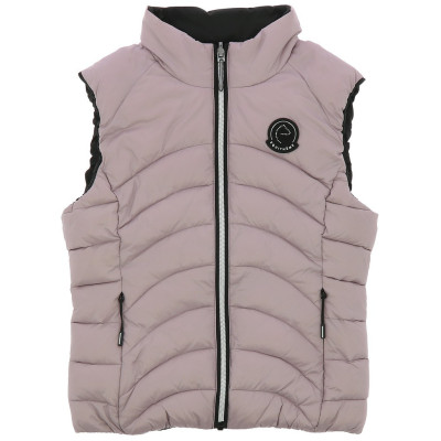 Gilet Je t'aime Equithème Lilia Enfant Noir / rose