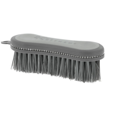 Brosse de tête Je t'aime Equithème Strass Gris