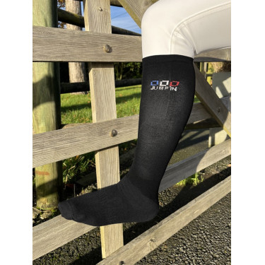 Chaussettes d'équitation Jump'In 2 paires Noir