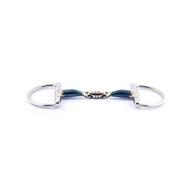 Mors à olives Jump'In double brisure blue steel Mors à olives Jump'In double brisure blue steel