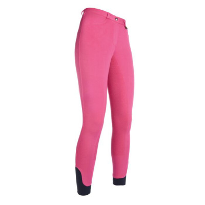 Pantalon HKM Kate full seat silicone Rose