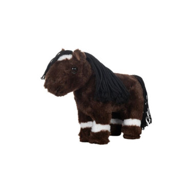 Peluche Foal HKM Cuddle Pony Marron foncé