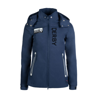 Blouson Softshell HKM femme Derby Bleu foncé