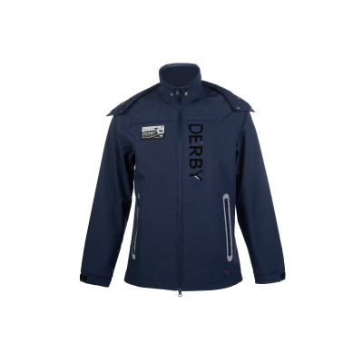Blouson Softshell HKM homme Derby Bleu foncé
