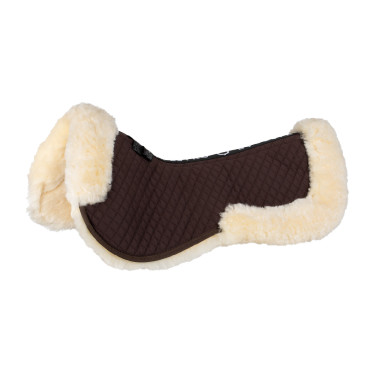 Amortisseur en coton et mouton Equestro Marron / naturel