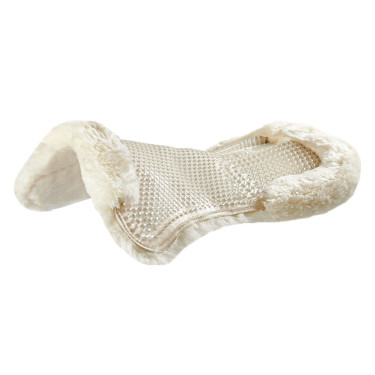 Amortisseur en gel avec rehausse arrière complète en laine de mouton Acavallo Amortisseur en gel avec rehausse arrière complète en laine de mouton Acavallo