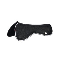 Amortisseur mémoire de forme avec grip en gel hexagonal et rehausse arrière Acavallo Noir