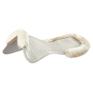 Amortisseur thérapeutique en gel découpe et bordure en laine de mouton avec Dri-Lex Acavallo Amortisseur thérapeutique en gel découpe et bordure en laine de mouton avec Dri-Lex Acavallo