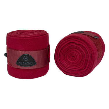 Bandes d'exercice en polaire avec fermeture velcro Acavallo par 2 Bandes d'exercice en polaire avec fermeture velcro Acavallo par 2
