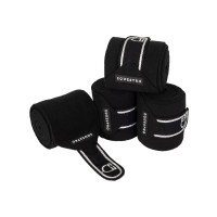 Bandes de polo respirantes Diamond par 4 Equestro Noir Bandes de polo respirantes Diamond par 4 Equestro Noir