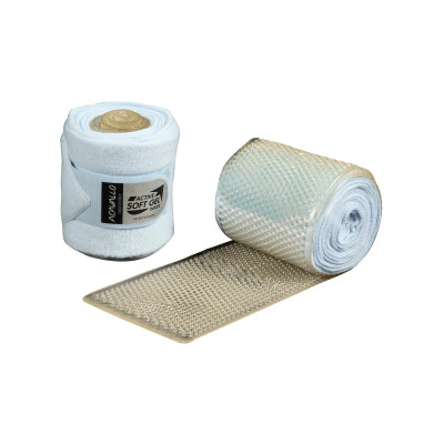 Bandes en gel et polaire Acavallo par paire Blanc