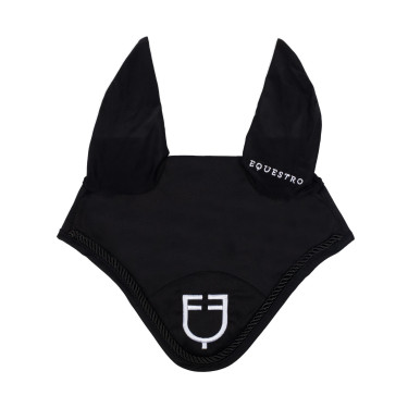Bonnet anti-mouches en coton avec logo central New Style Equestro Bonnet anti-mouches en coton avec logo central New Style Equestro