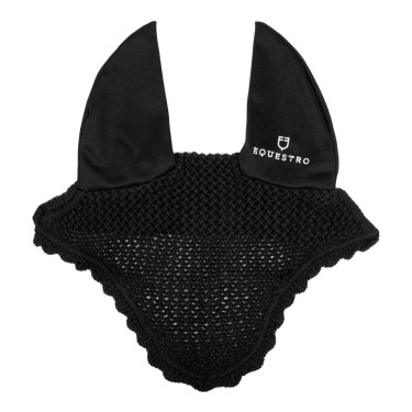 Bonnet anti-mouches en coton avec oreilles élastiques Equestro Bonnet anti-mouches en coton avec oreilles élastiques Equestro