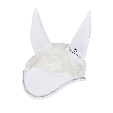 Bonnet anti-mouches en coton et tissu perforé Diamond Equestro Bonnet anti-mouches en coton et tissu perforé Diamond Equestro