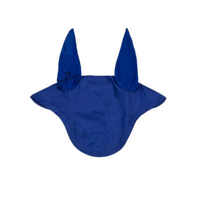 Bonnet anti-mouches poney avec oreilles élastiques collection basique Equestro Bleu royal
