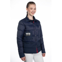 Blouson matelassé HKM Derby Unisex Bleu foncé Blouson matelassé HKM Derby Unisex Bleu foncé