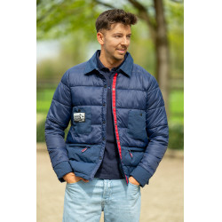Blouson matelassé HKM Derby Unisex Bleu foncé