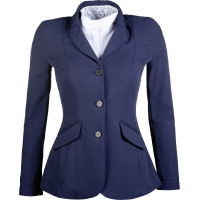 Veste de concours Woman Hunter HKM Bleu foncé