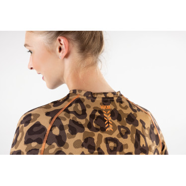 T-shirt Clolour Breeze manches longues HKM Naturel Marron