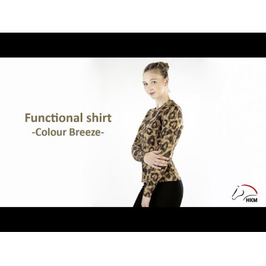 T-shirt Clolour Breeze manches longues HKM Naturel Marron