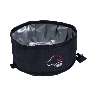 Gamelle de voyage pour chien Buddy HKM Noir