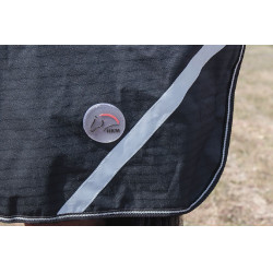 Couverture highneck Innsbruck doublure lisse HKM Noir