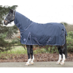 Couverture d'extérieur Starter doublée polaire HKM Bleu foncé Couverture d'extérieur Starter doublée polaire HKM Bleu foncé