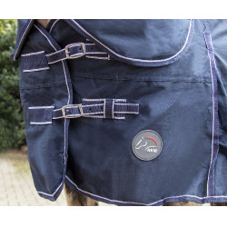 Couverture d'extérieur HKM Starter 100g Bleu foncé Couverture d'extérieur HKM Starter 100g Bleu foncé