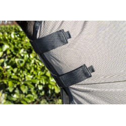 Couverture anti-mouches Fringes Stylec.amovible HKM Argenté / gris