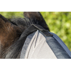 Couverture anti-mouches Fringes Stylec.amovible HKM Argenté / gris