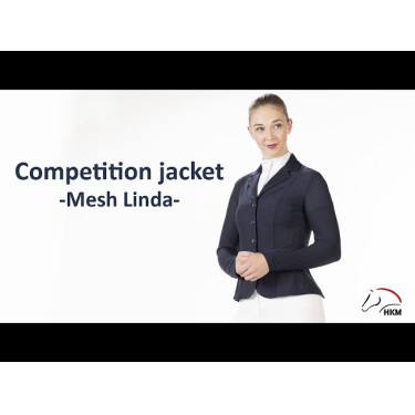 Veste de concours Mesh Linda HKM Bleu foncé