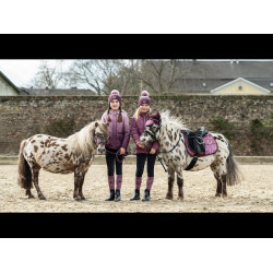 Manteau d'équitation Alva HKM Lilas Bleu