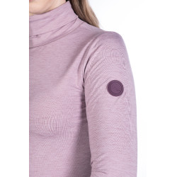 T-shirt manches longues col roulé Arctic Bay HKM Mauve Violet T-shirt manches longues col roulé Arctic Bay HKM Mauve Violet