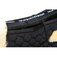 Tapis en mouton véritable HKM Noir / nature Tapis en mouton véritable HKM Noir / nature