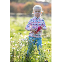 T-shirt fonctionnel Hearts Kids HKM Blanc / rose vif Motifs T-shirt fonctionnel Hearts Kids HKM Blanc / rose vif Motifs